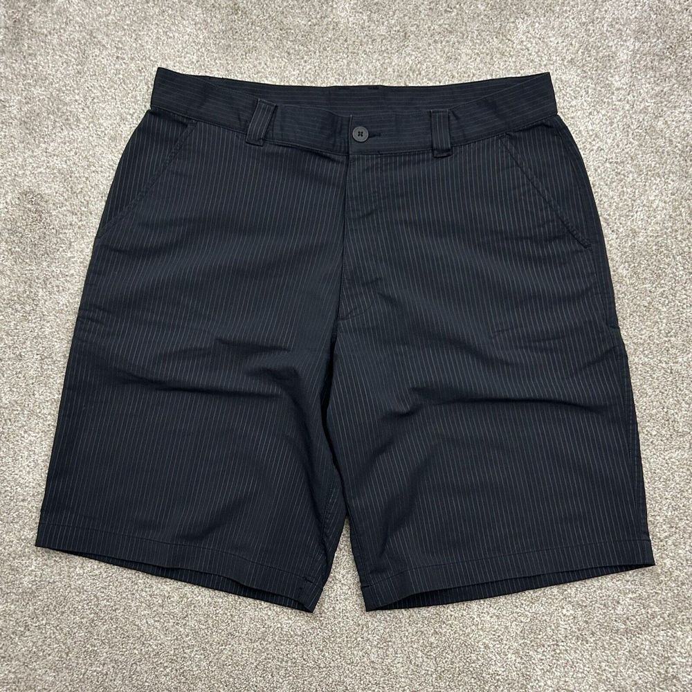UNDER ARMOUR Gray Stripes Golf Shorts Men's Size 36‎